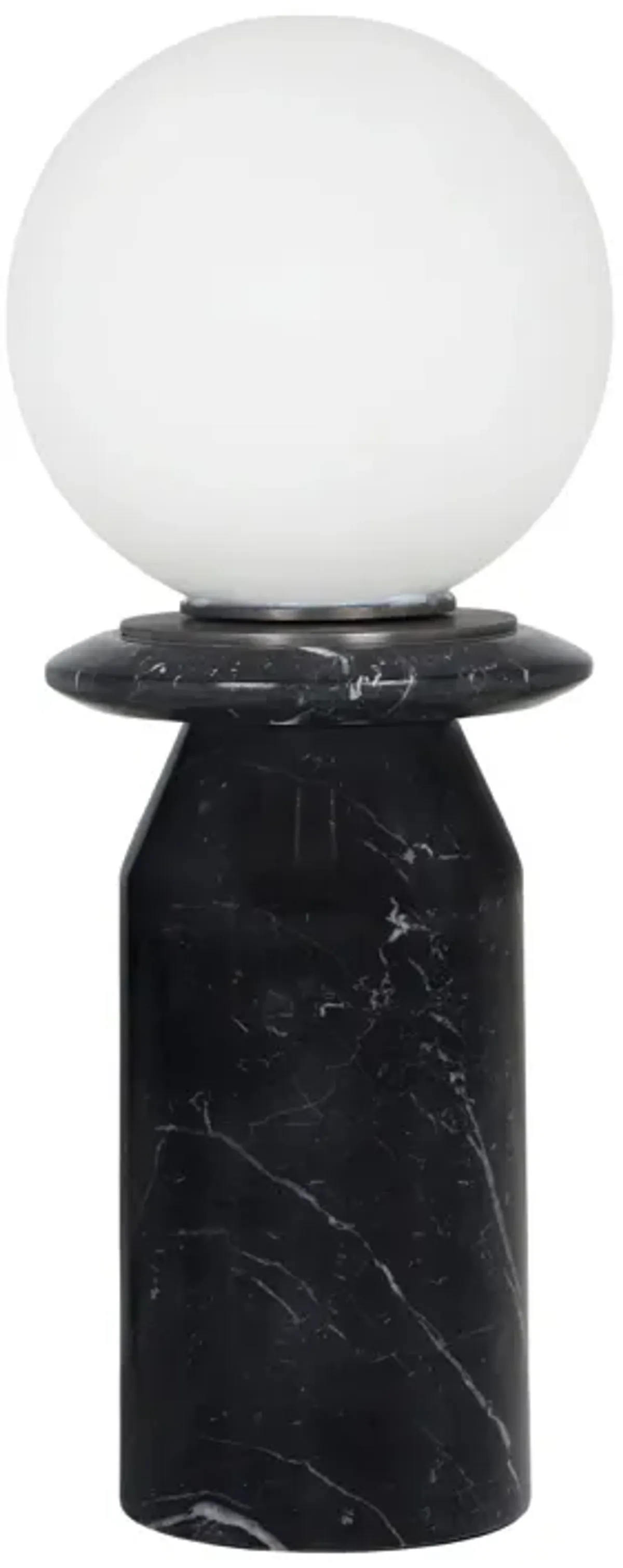 Globe Onyx Black Marble Lamp