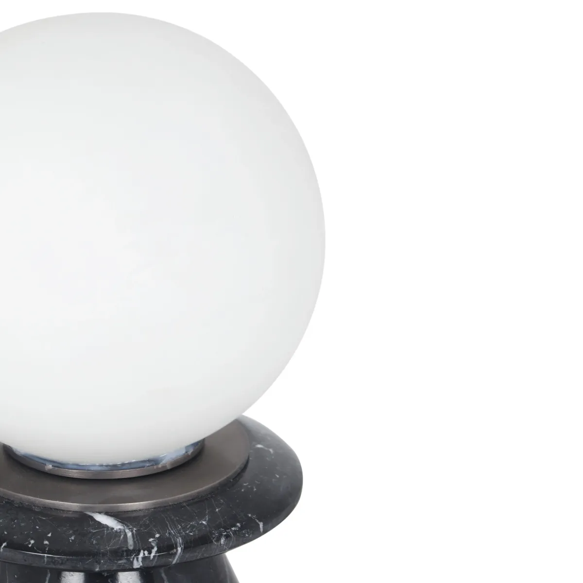 Globe Onyx Black Marble Lamp