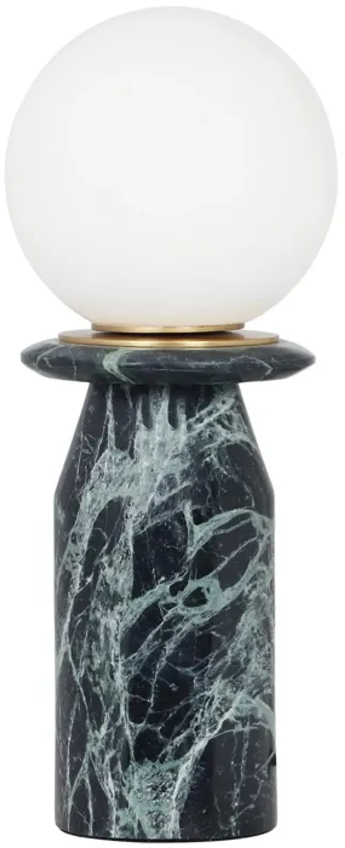 Globe Malachite Green Marble Lamp