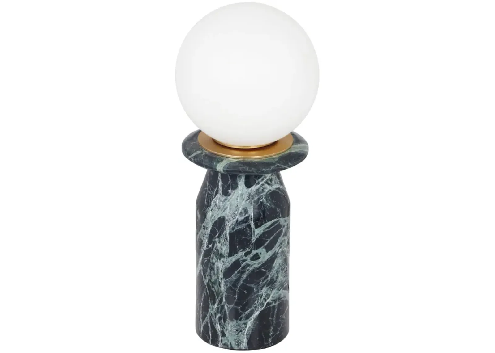 Globe Malachite Green Marble Lamp