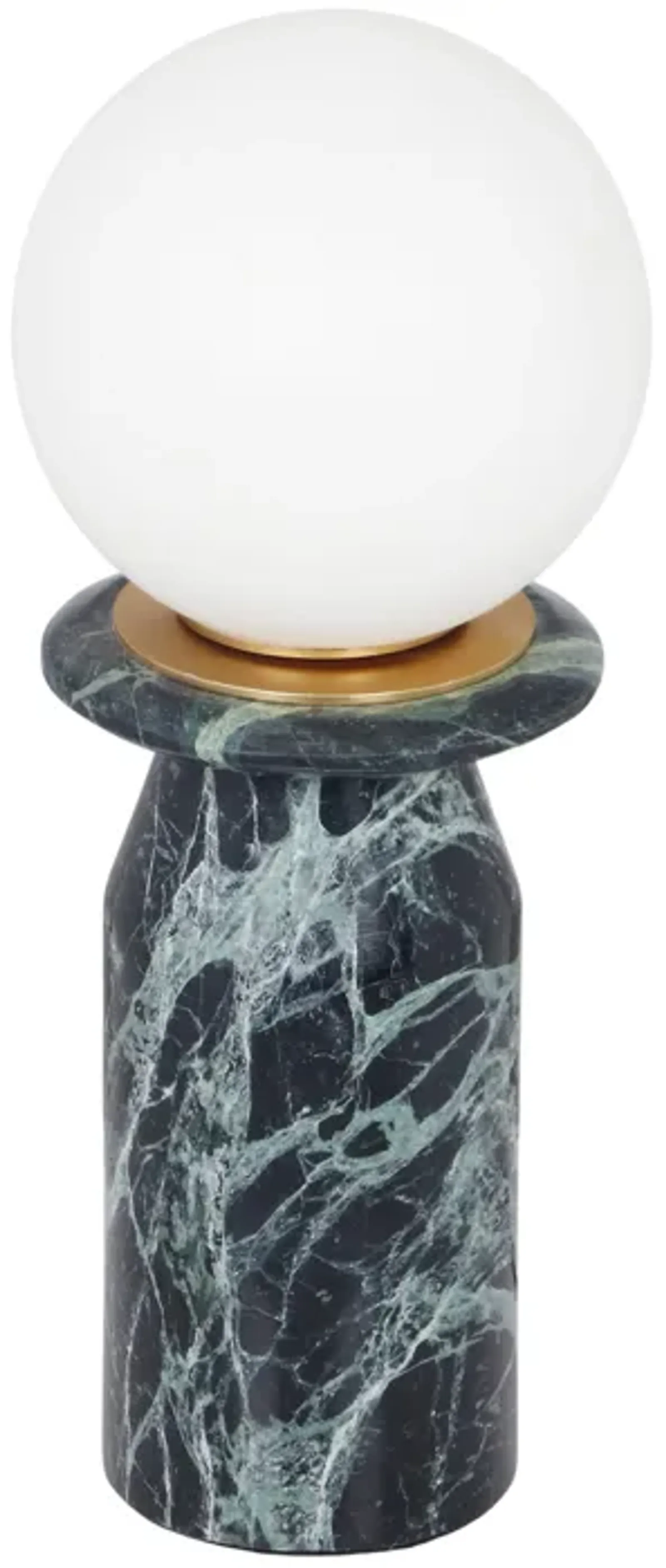 Globe Malachite Green Marble Lamp