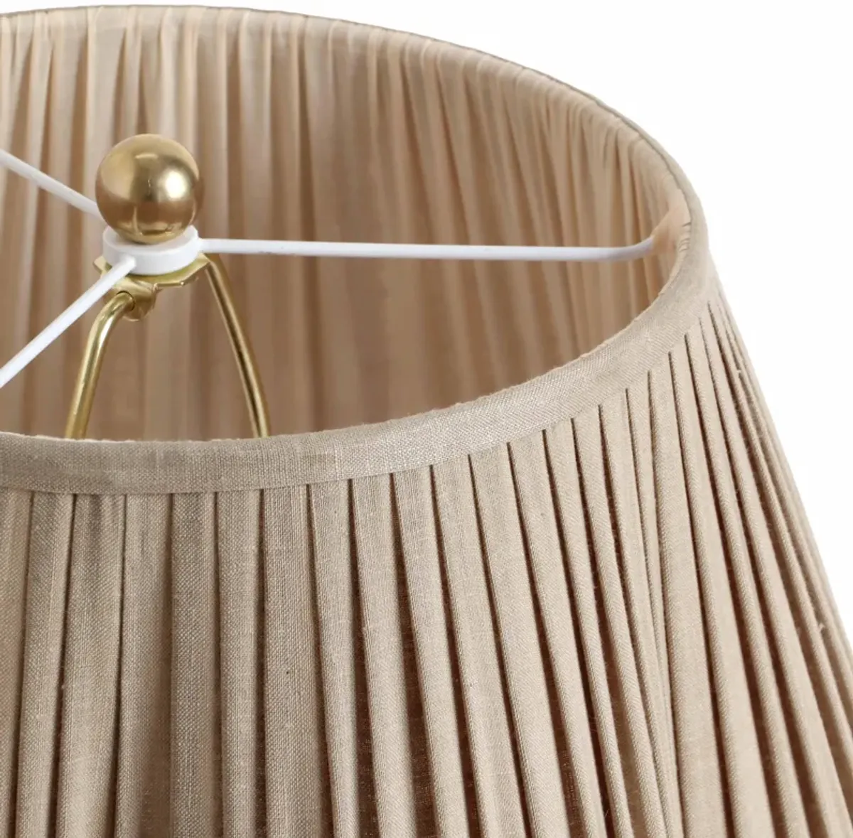 Corrine Beige Linen Table Lamp