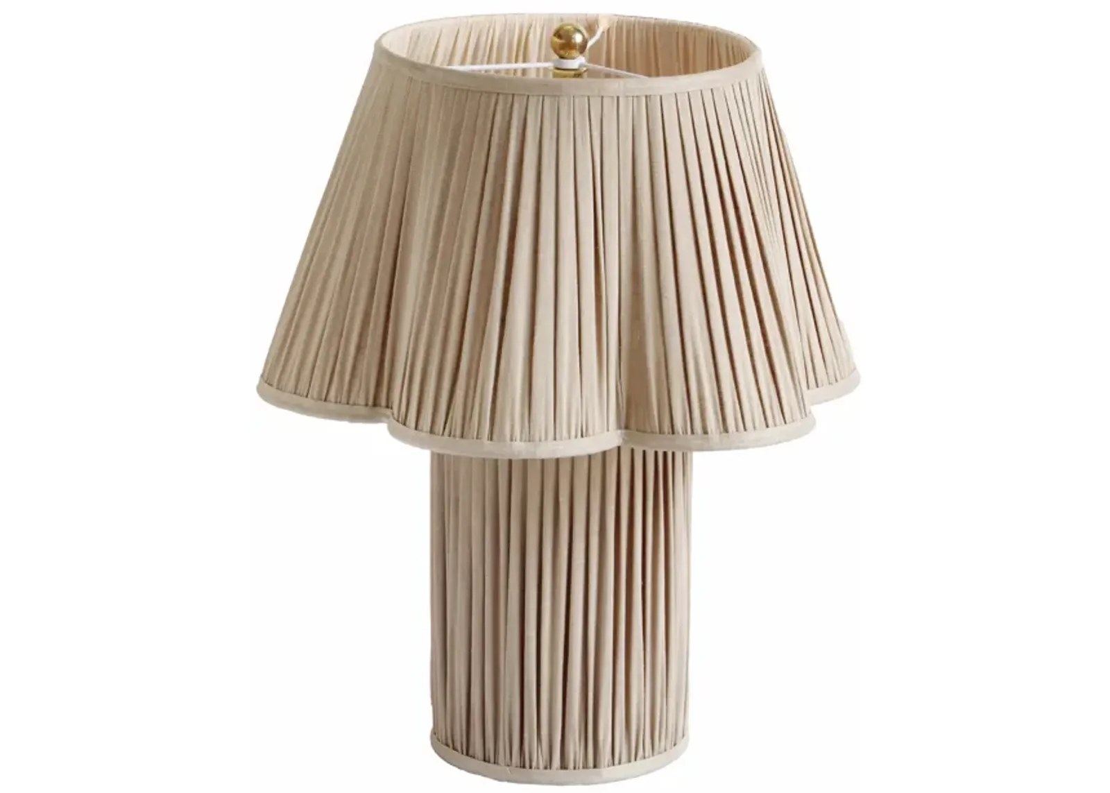 Corrine Beige Linen Table Lamp