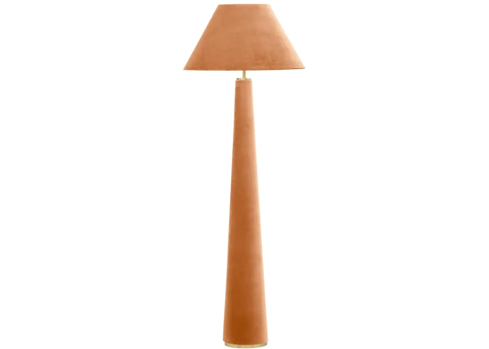 Graham Terracotta Velvet Floor Lamp