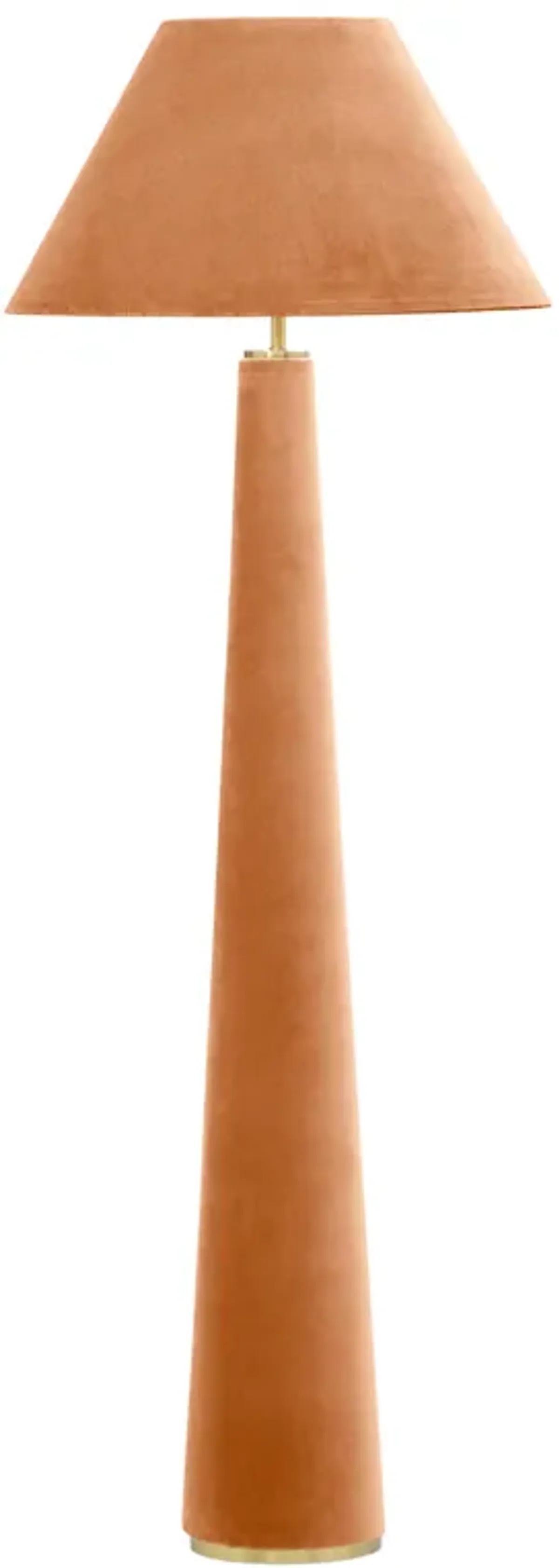 Graham Terracotta Velvet Floor Lamp