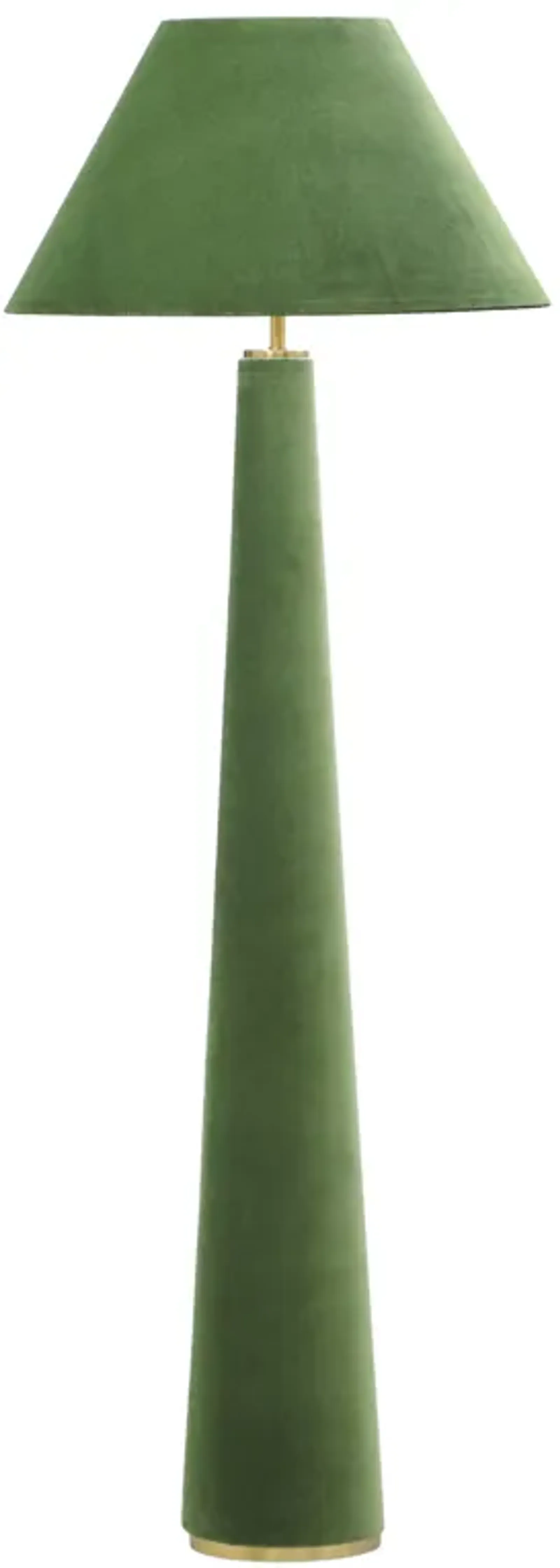 Graham Moss Green Velvet Floor Lamp