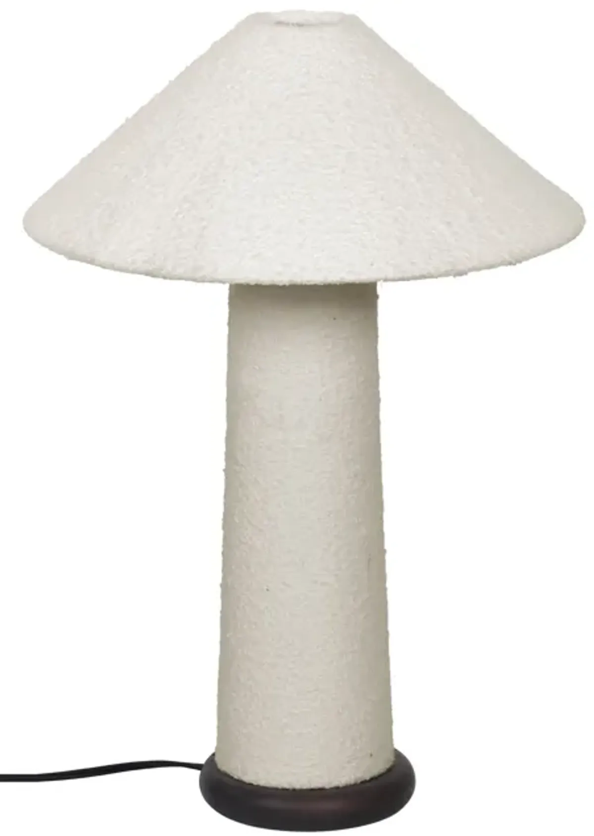 Faith White Boucle Table Lamp