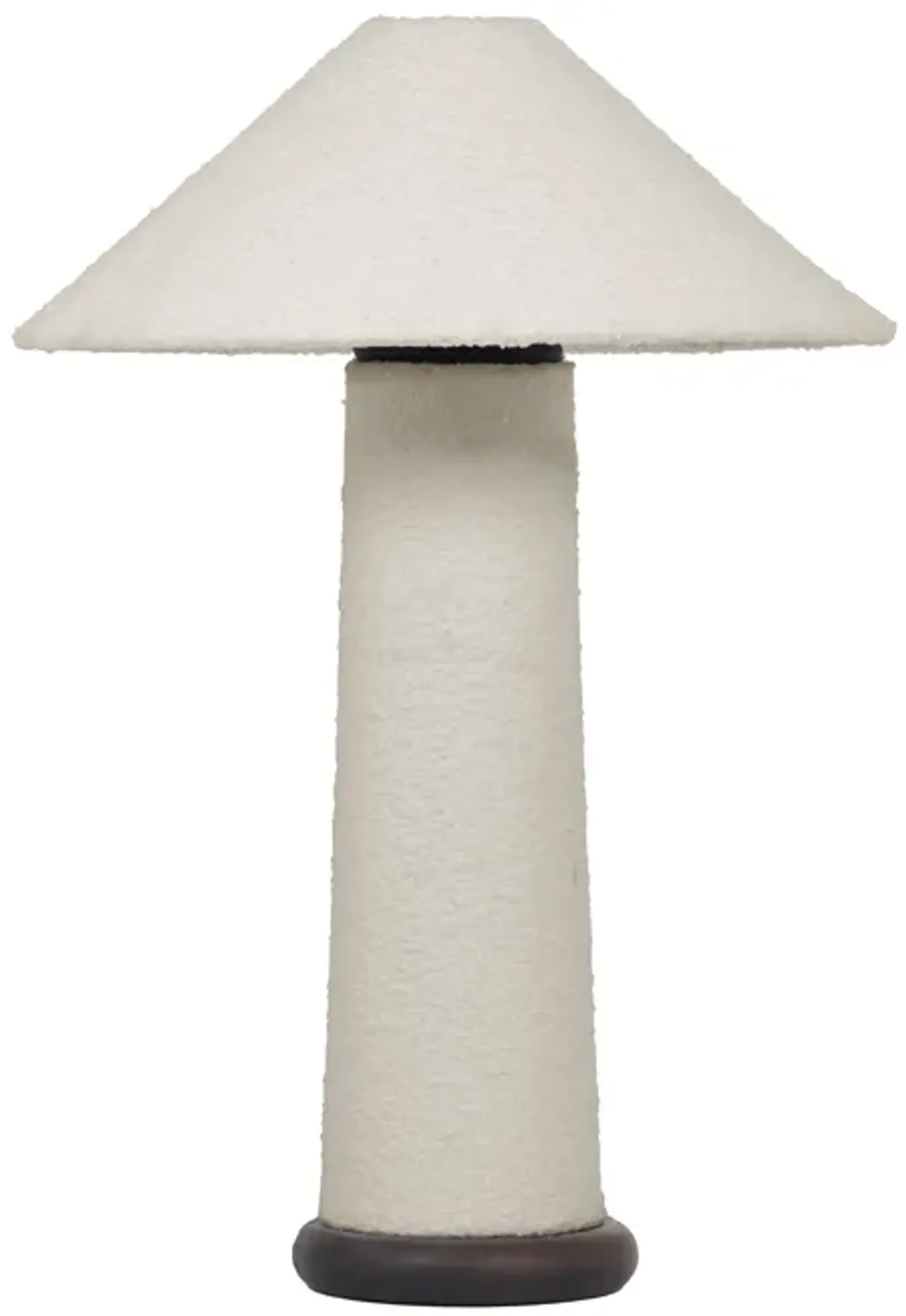 Faith White Boucle Table Lamp