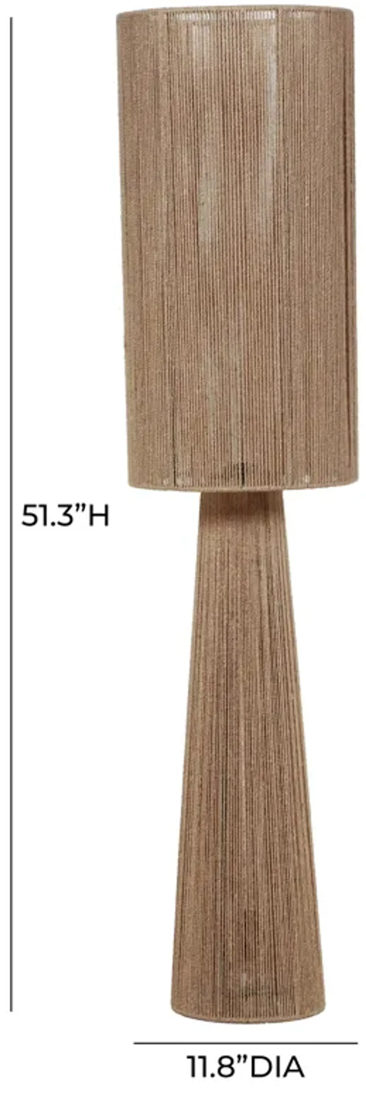 Marza Natural Jute 2-Bulb Floor Lamp