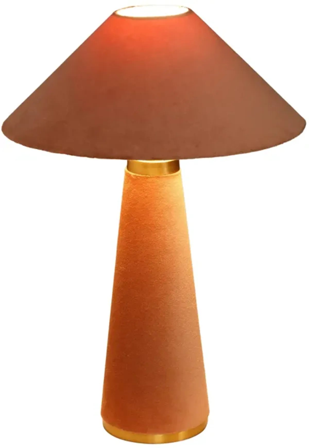 Graham Terracotta Velvet Table Lamp