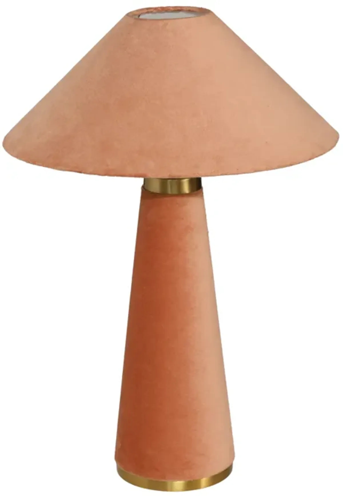 Graham Terracotta Velvet Table Lamp