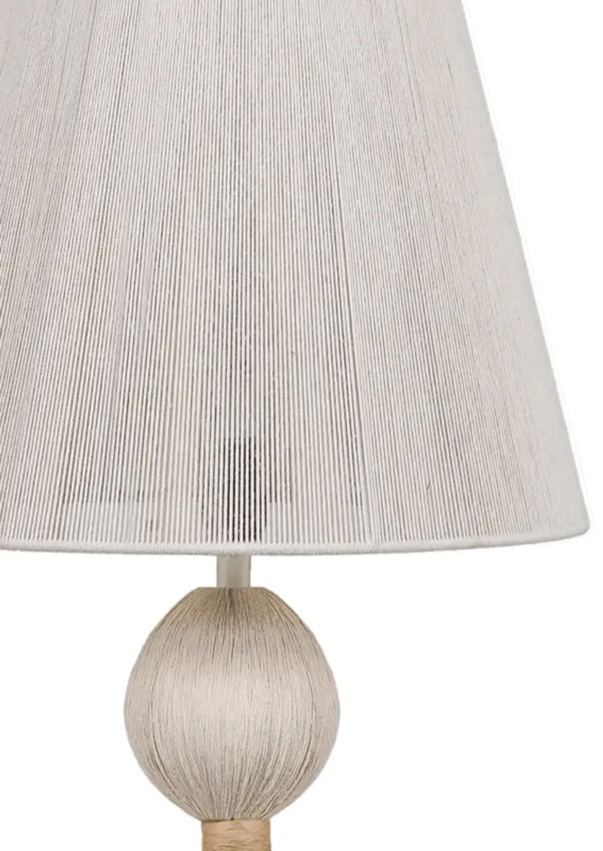 Samba White Cotton Floor Lamp