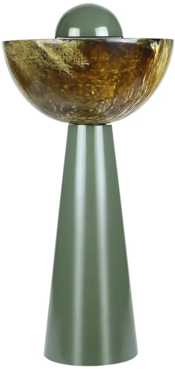 Rising Green Resin Table Lamp