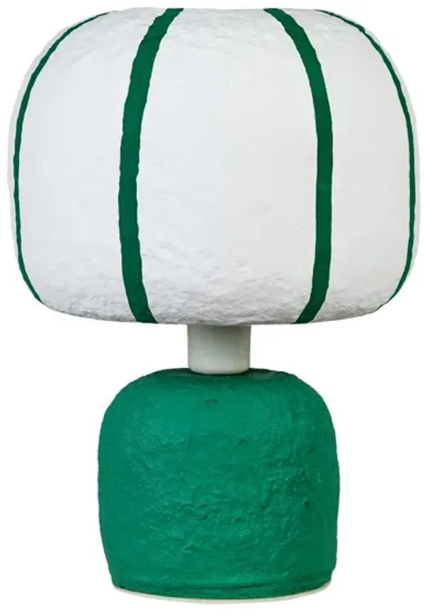 Margate Green Cotton Mache Table Lamp