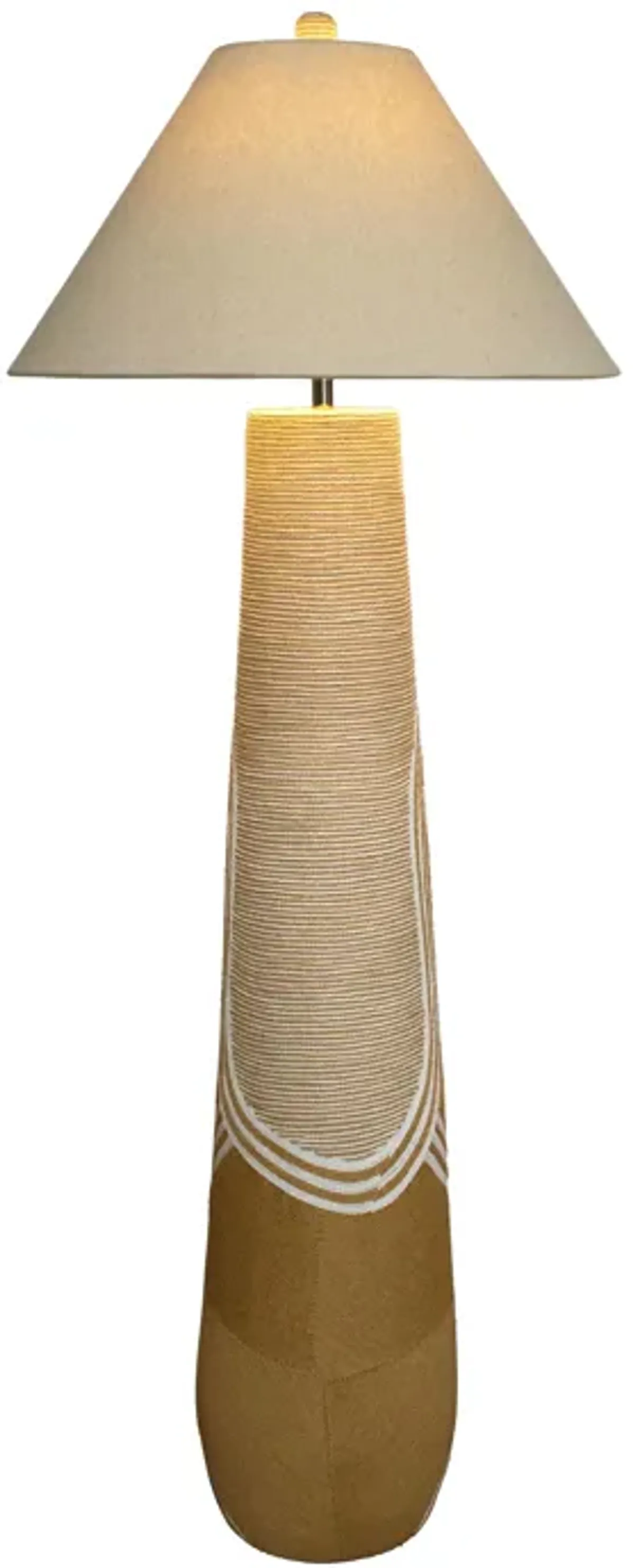 Harlee Natural Woven Floor Lamp