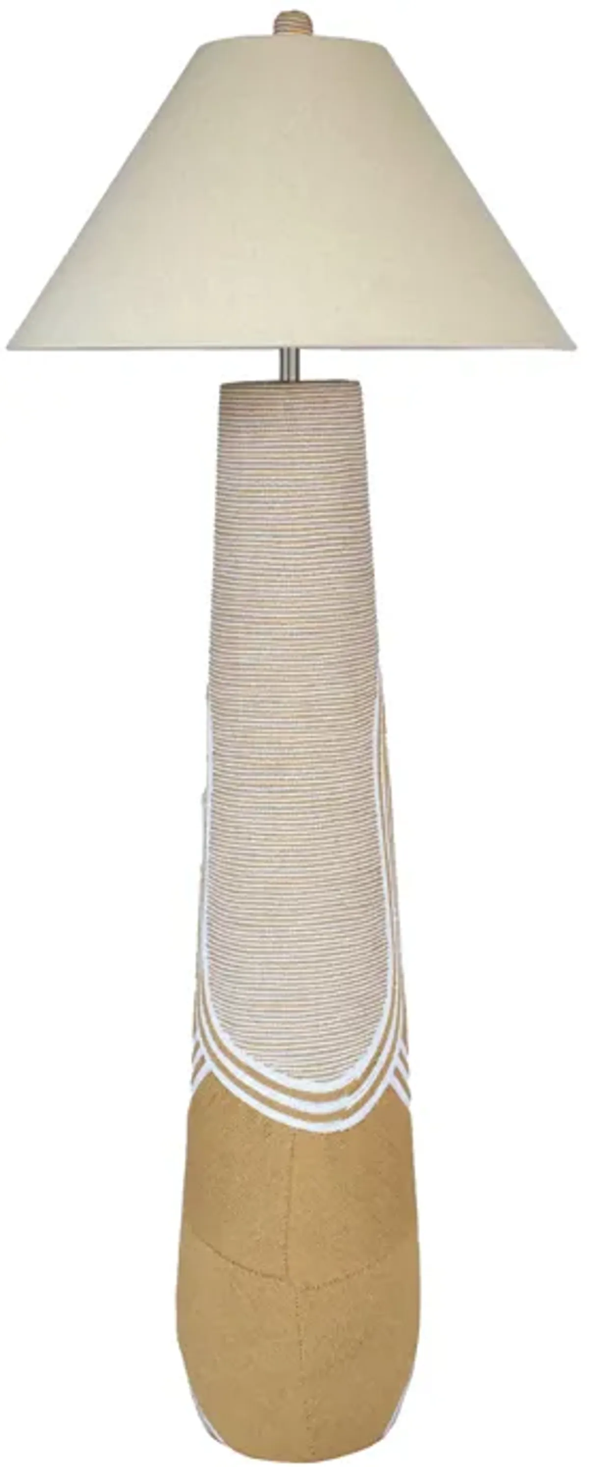 Harlee Natural Woven Floor Lamp