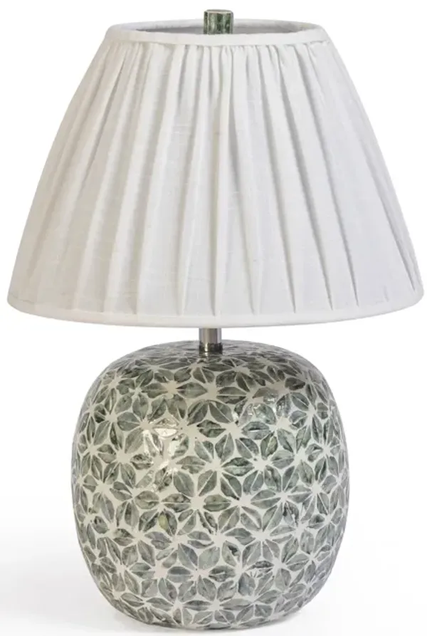 Yaya Green Capiz Shell Table Lamp