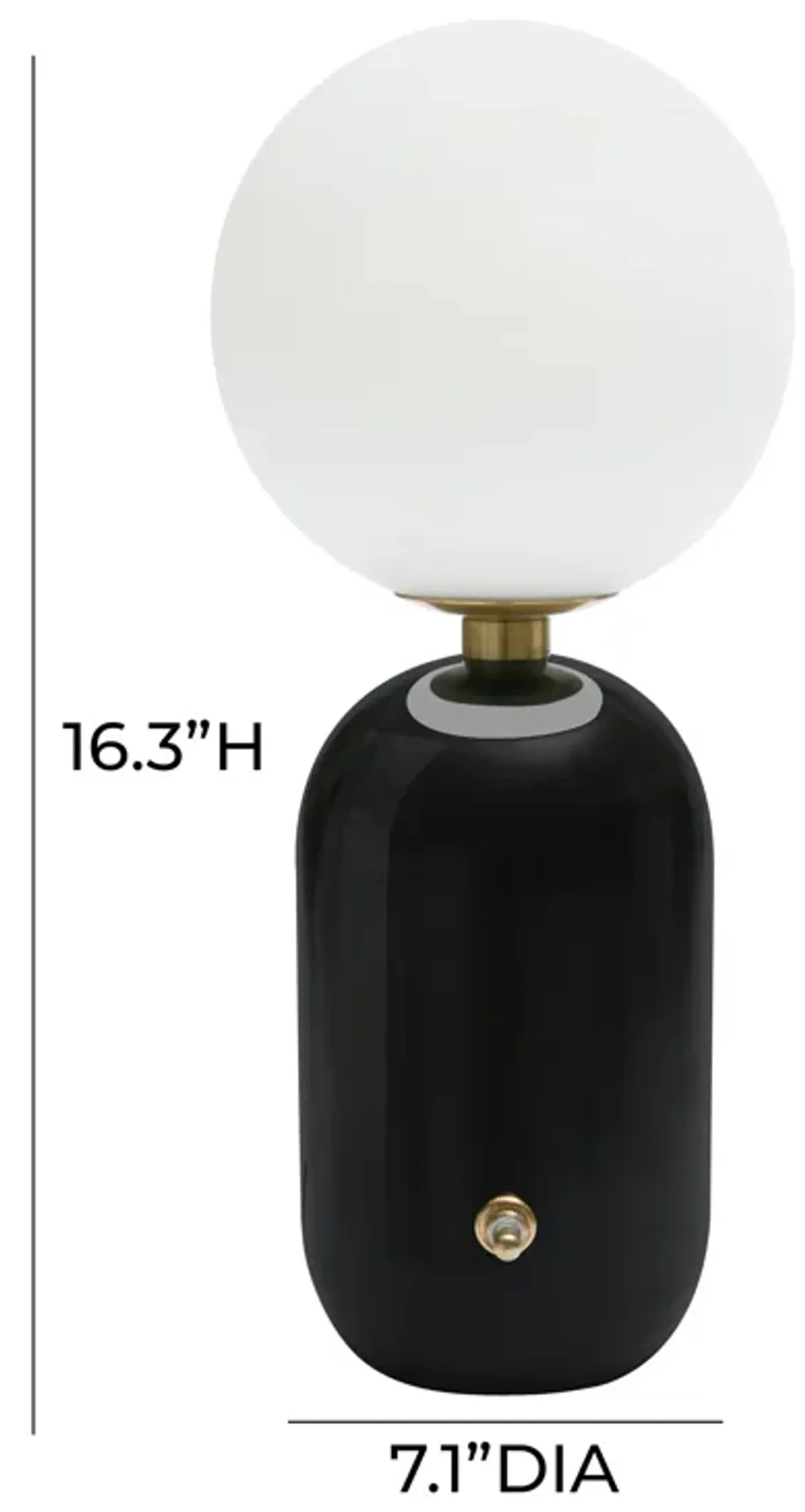 Liza Black Table Lamp