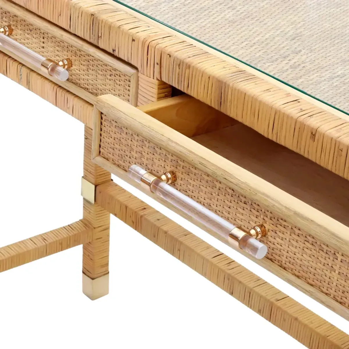 Amara Natural Rattan Desk