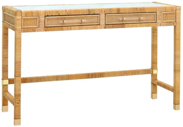 Amara Natural Rattan Desk