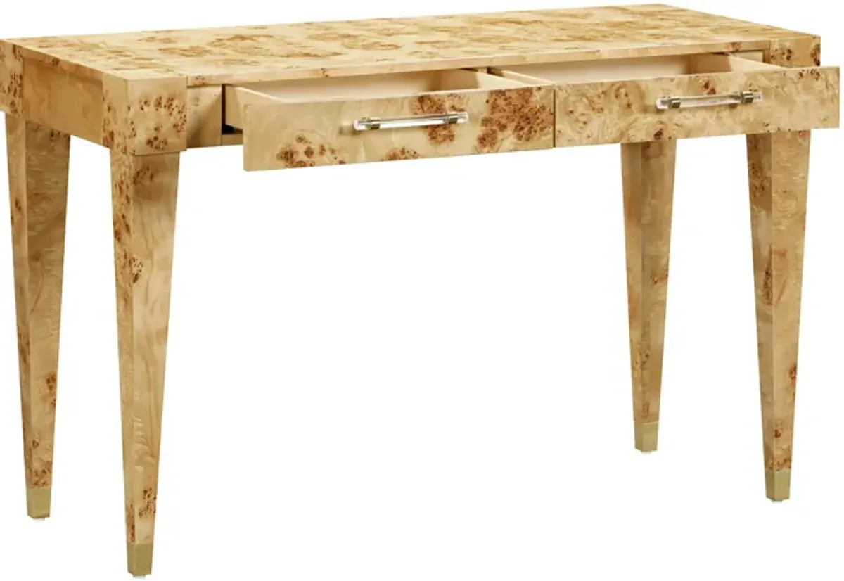 Brandyss Natural Burl Work Desk