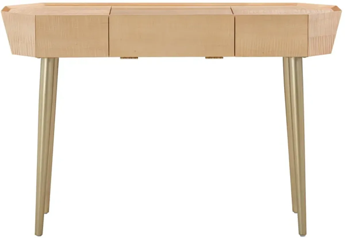 Sadie Natural Maple Vanity Desk