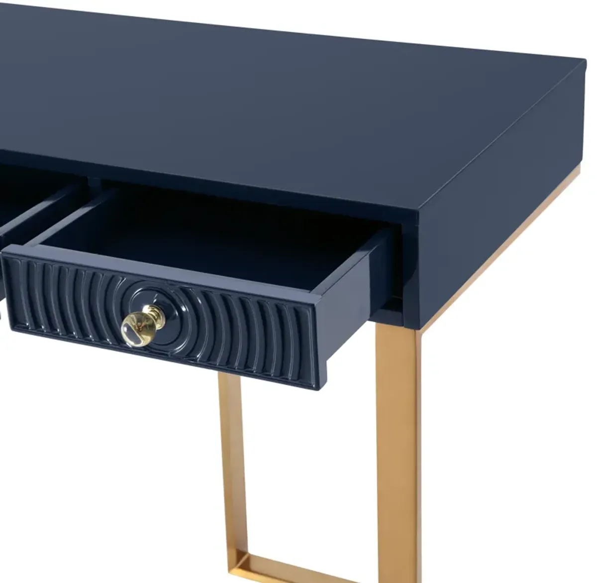 Janie Blue Lacquer Desk