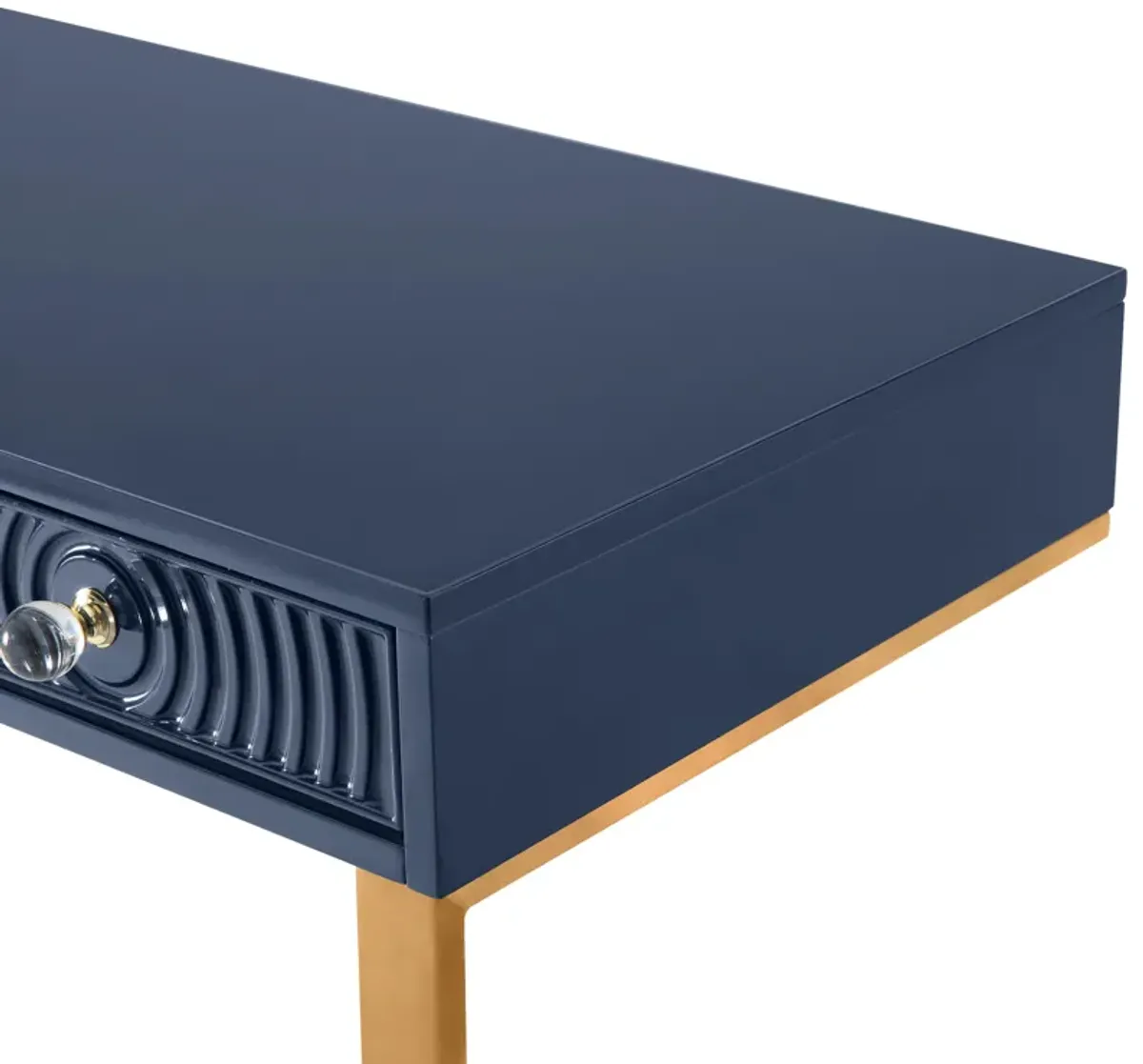 Janie Blue Lacquer Desk