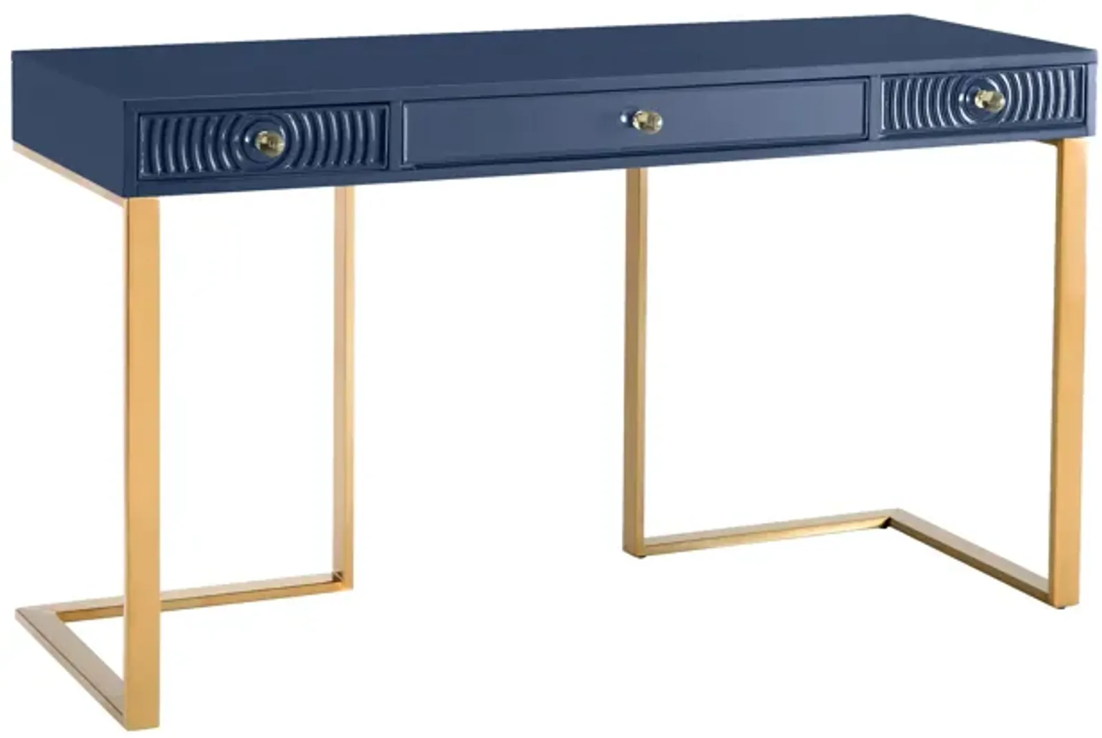 Janie Blue Lacquer Desk