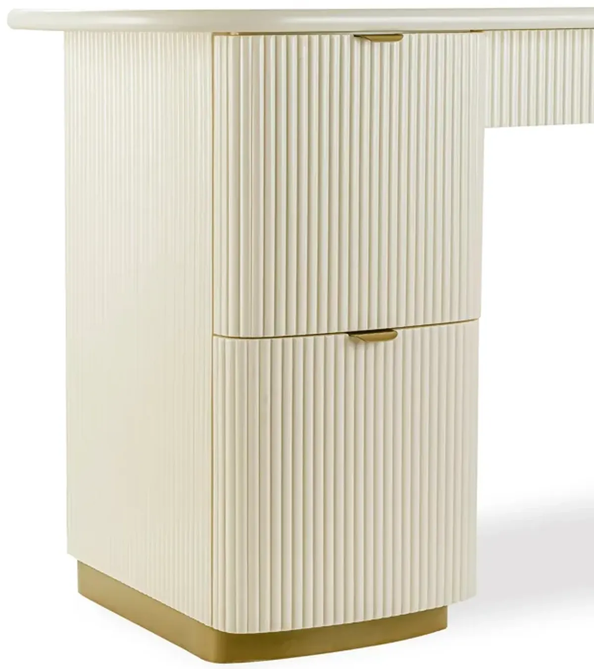 Francesca Cream 3-Drawer Desk