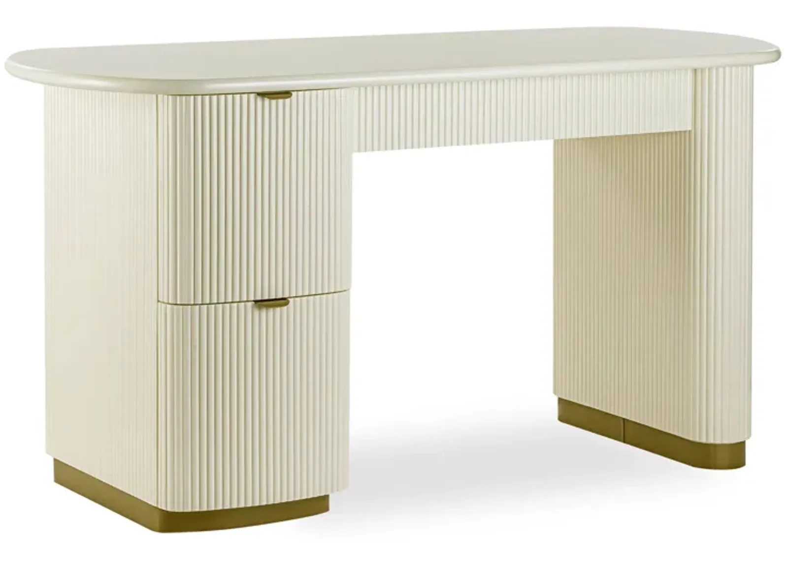 Francesca Cream 3-Drawer Desk