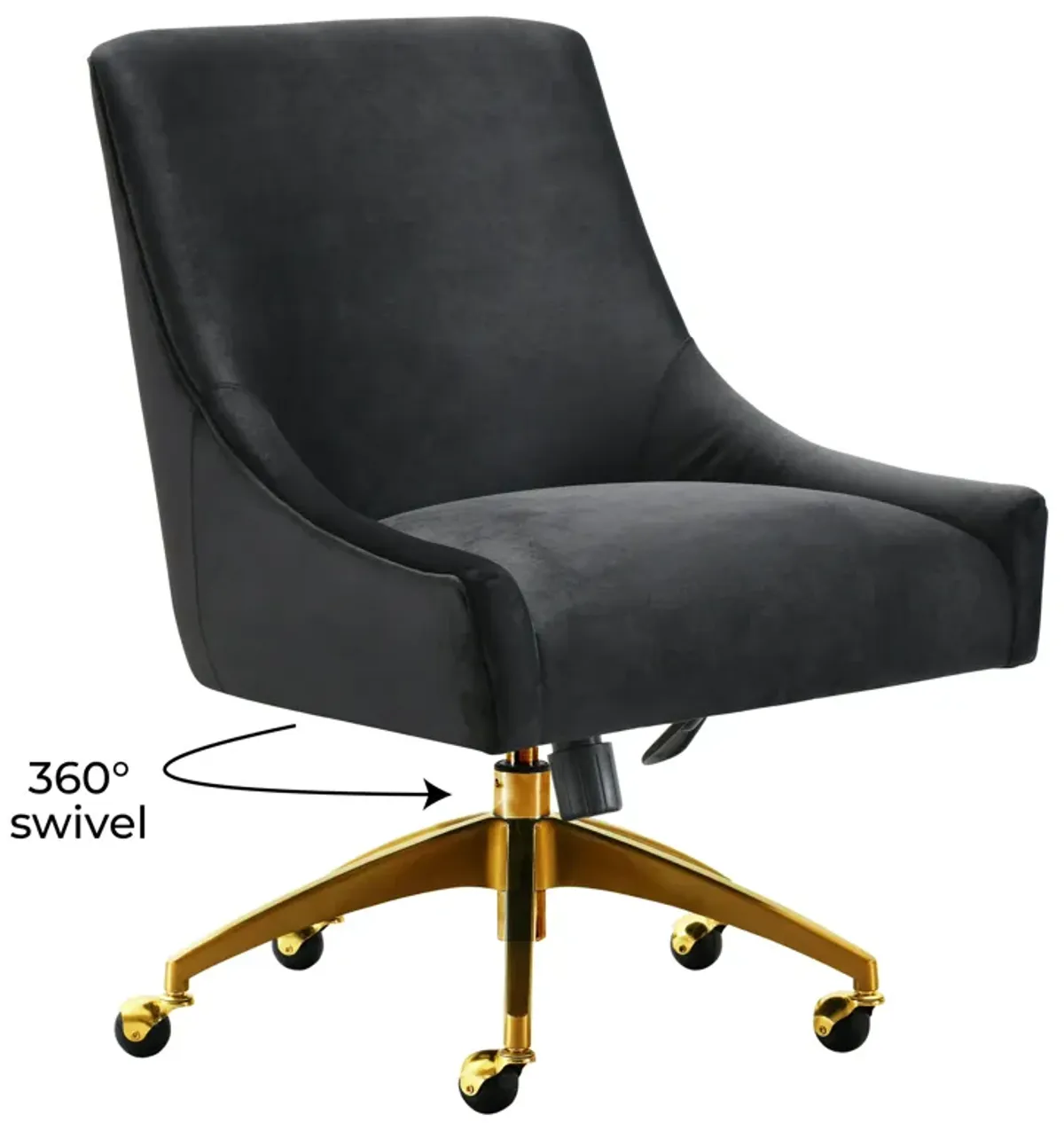 Beatrix Black Office Swivel Chair