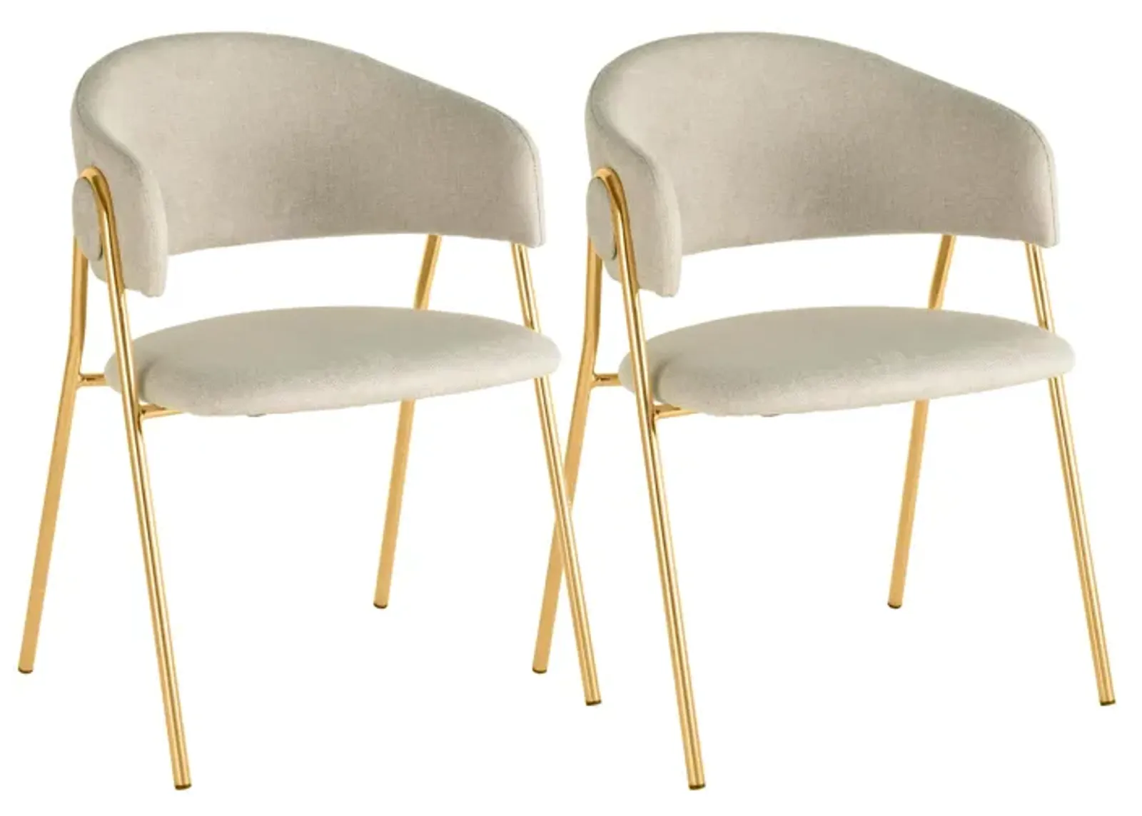 Lara Cream Dining Chair by Inspire Me! Home Decor - Set of 2