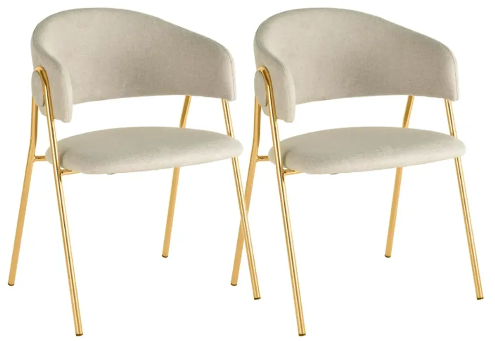 Lara Cream Dining Chair by Inspire Me! Home Decor - Set of 2