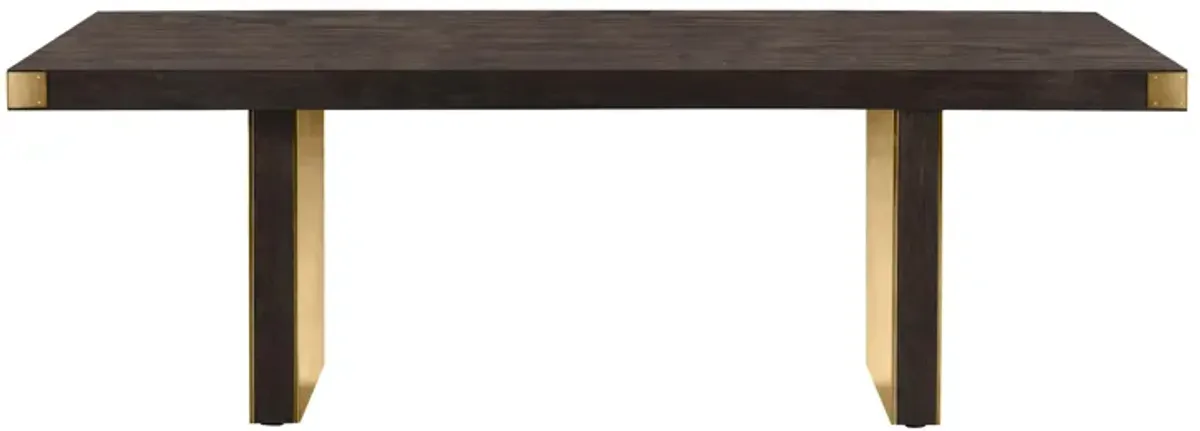 Selena Chocolate Brown Ash Dining Table