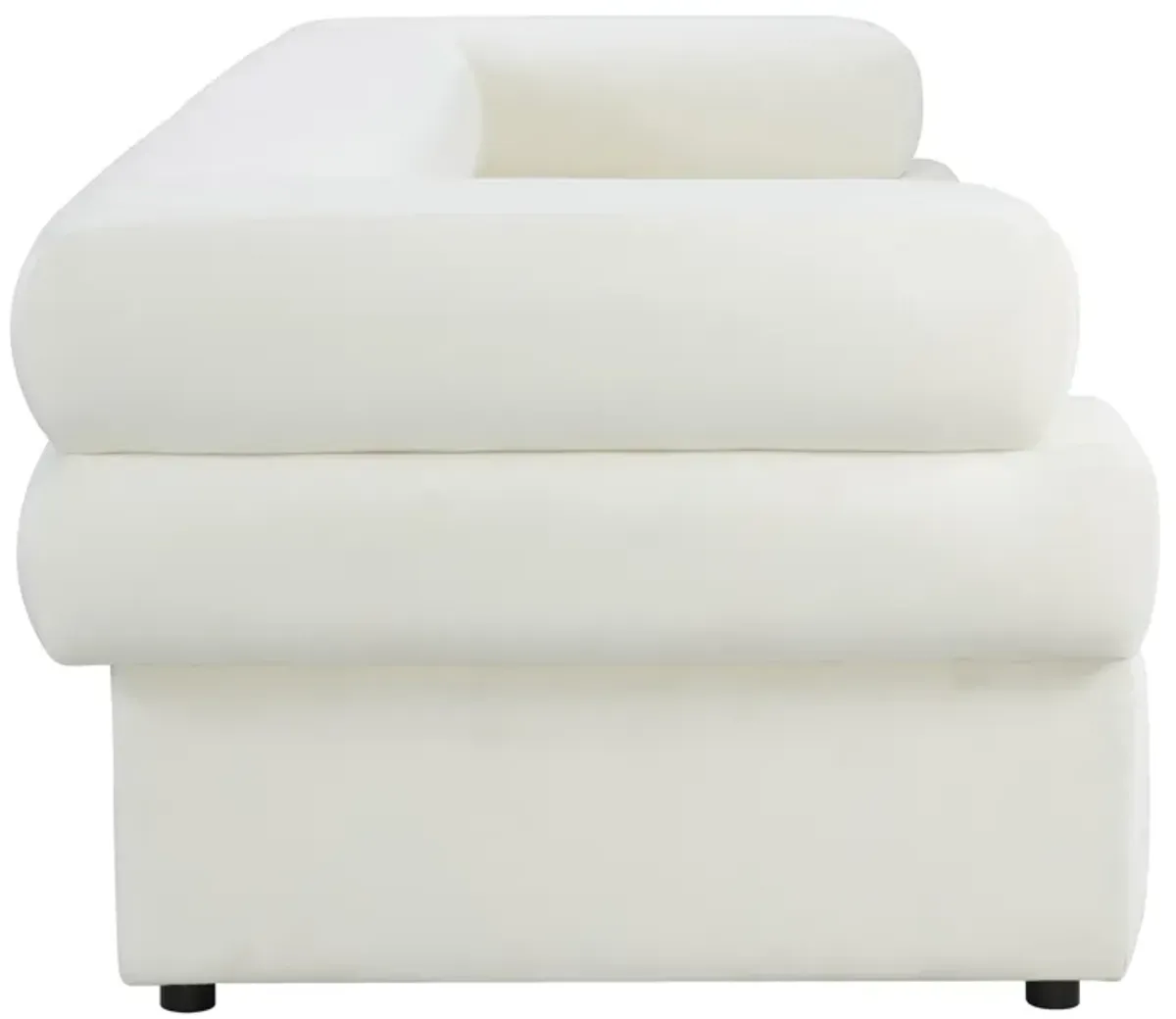 Elsa Cream Velvet Sofa