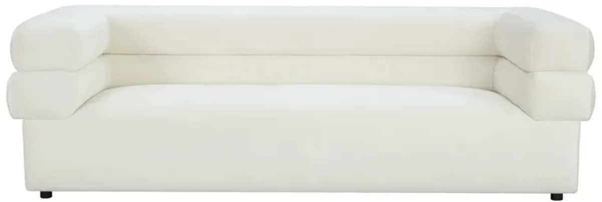 Elsa Cream Velvet Sofa