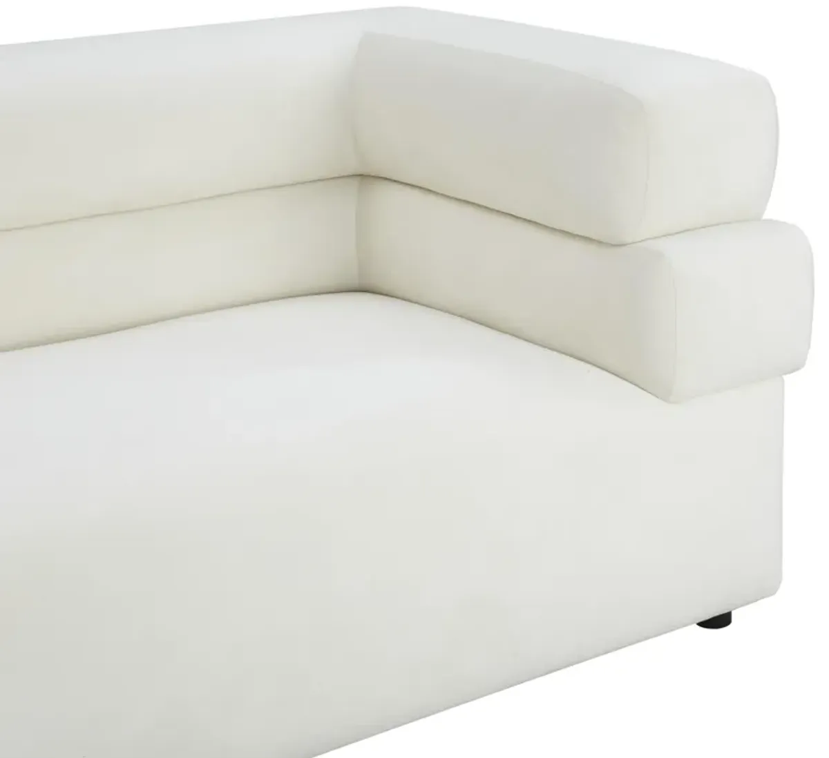 Elsa Cream Velvet Sofa