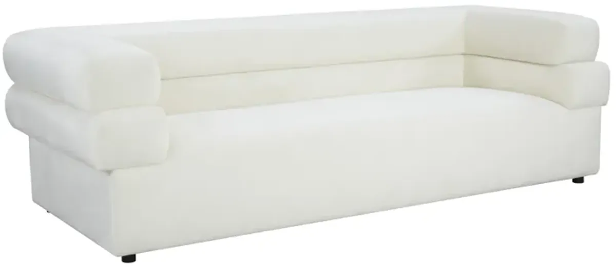 Elsa Cream Velvet Sofa