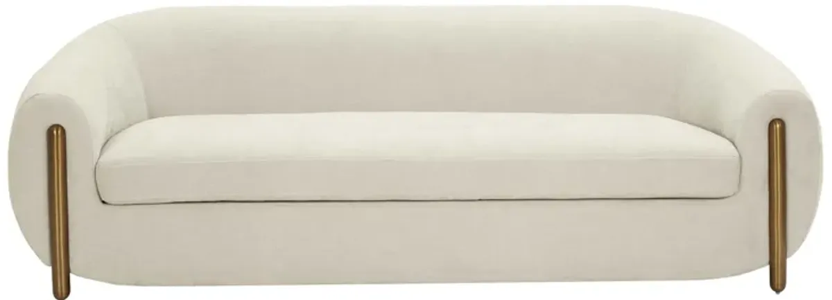 Lina Cream Textured Linen Sofa