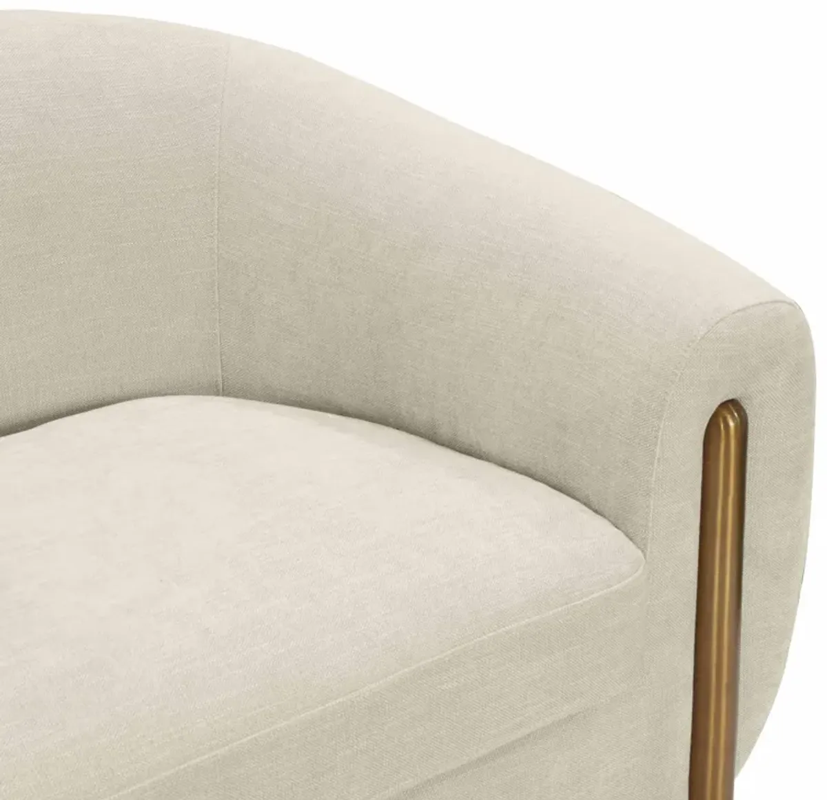 Lina Cream Textured Linen Sofa