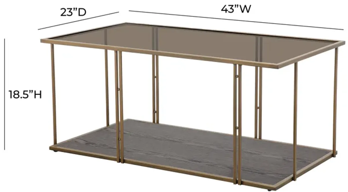 Emma Brown Ash & Glass Coffee Table