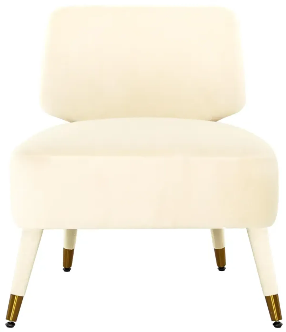 Athena Cream Velvet Accent Chair