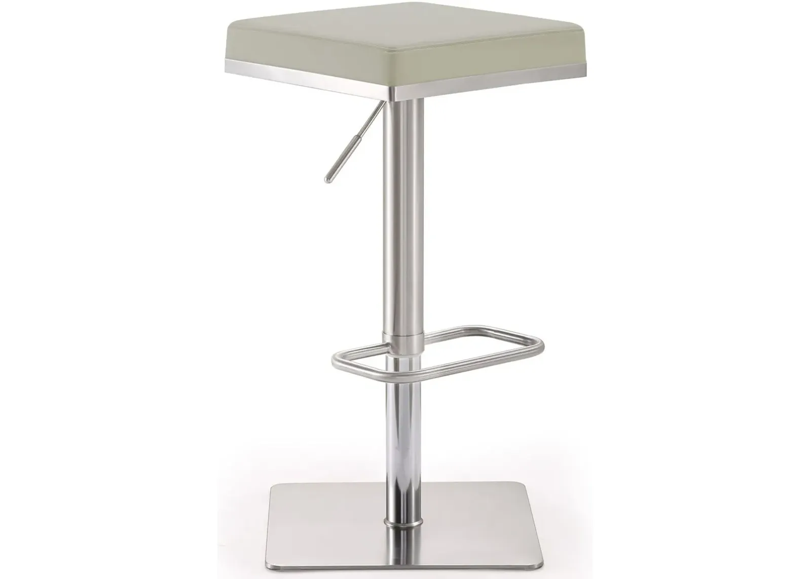 Bari Light Grey Stainless Steel Barstool