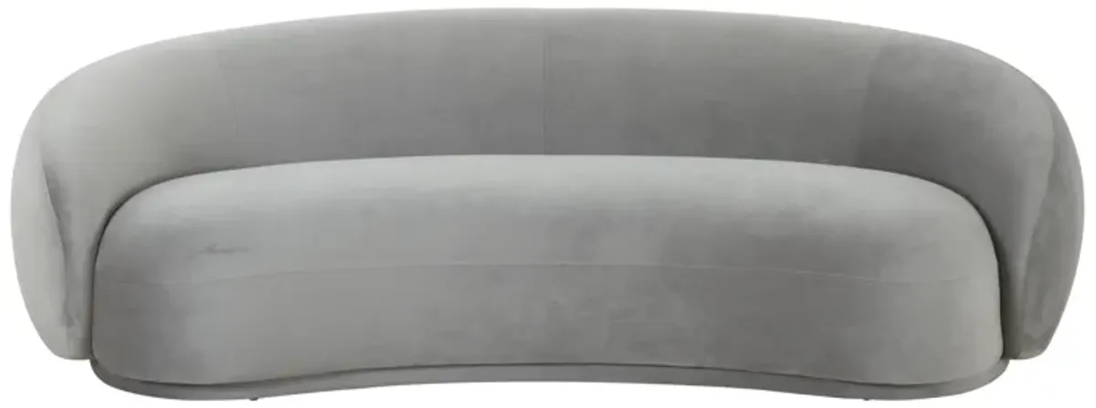 Kendall Light Grey Velvet Sofa