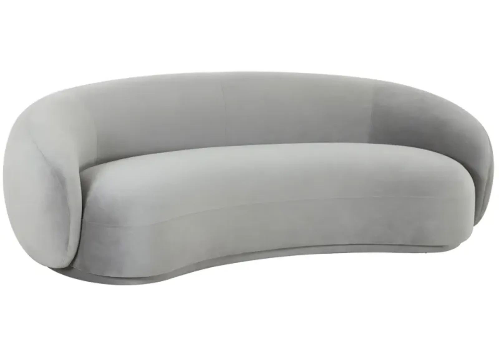 Kendall Light Grey Velvet Sofa