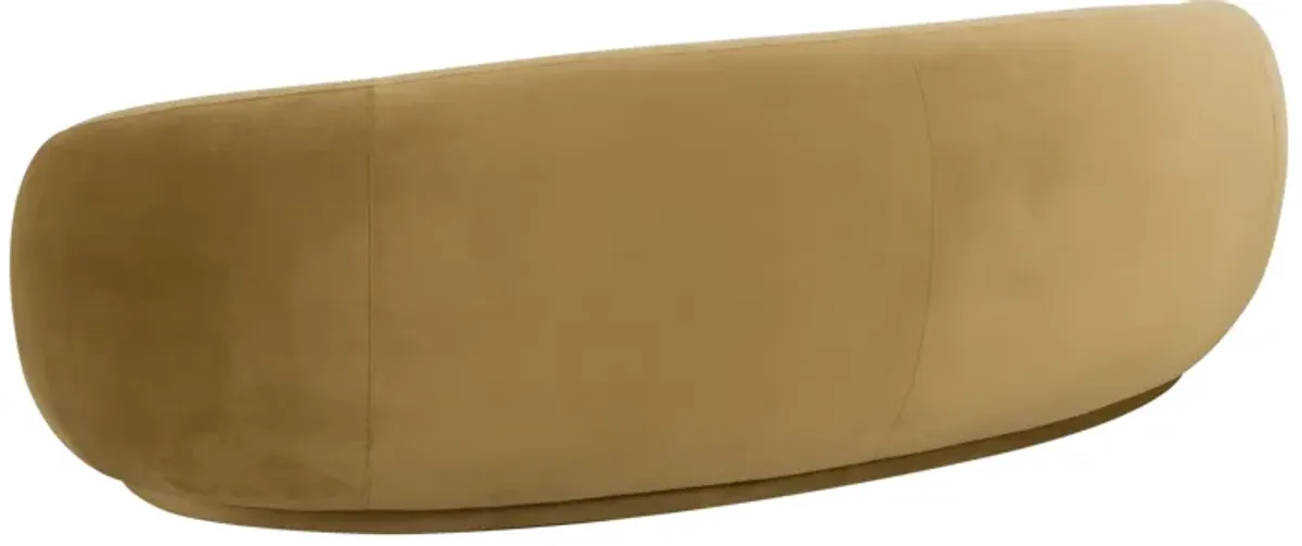 Kendall Cognac Velvet Sofa