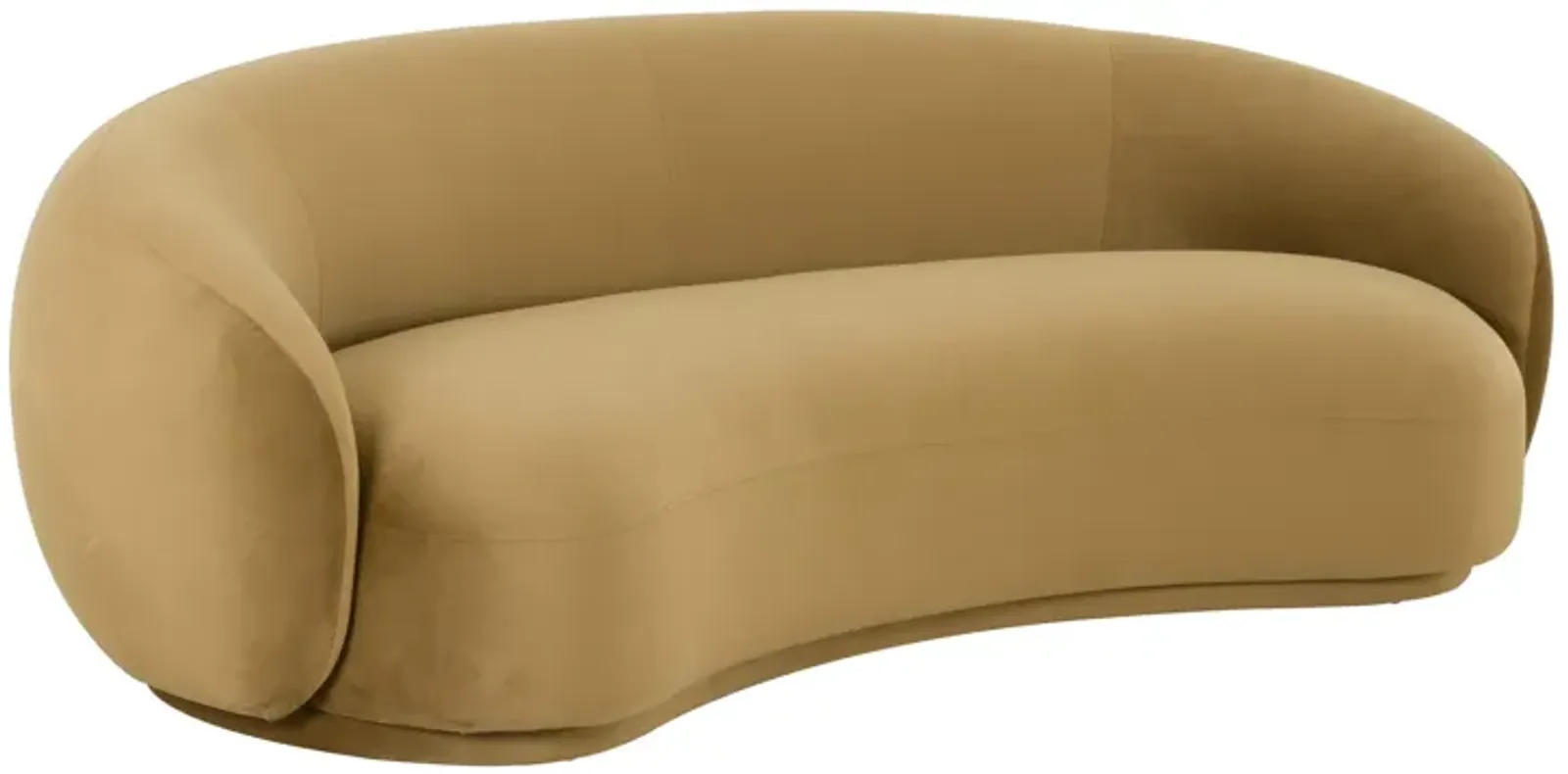 Kendall Cognac Velvet Sofa