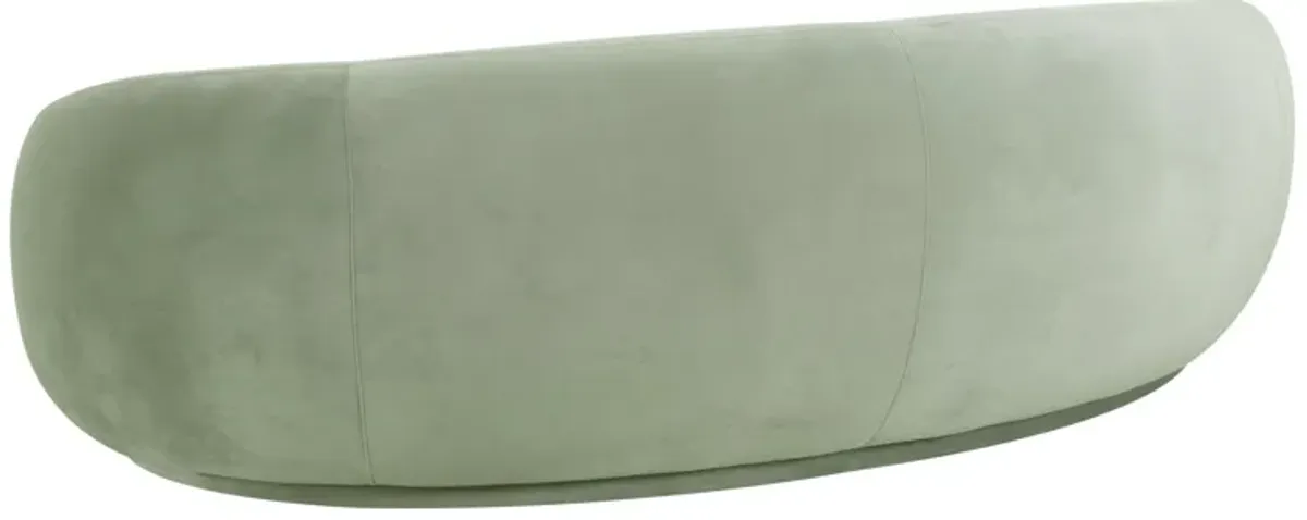 Kendall Moss Green Velvet Sofa