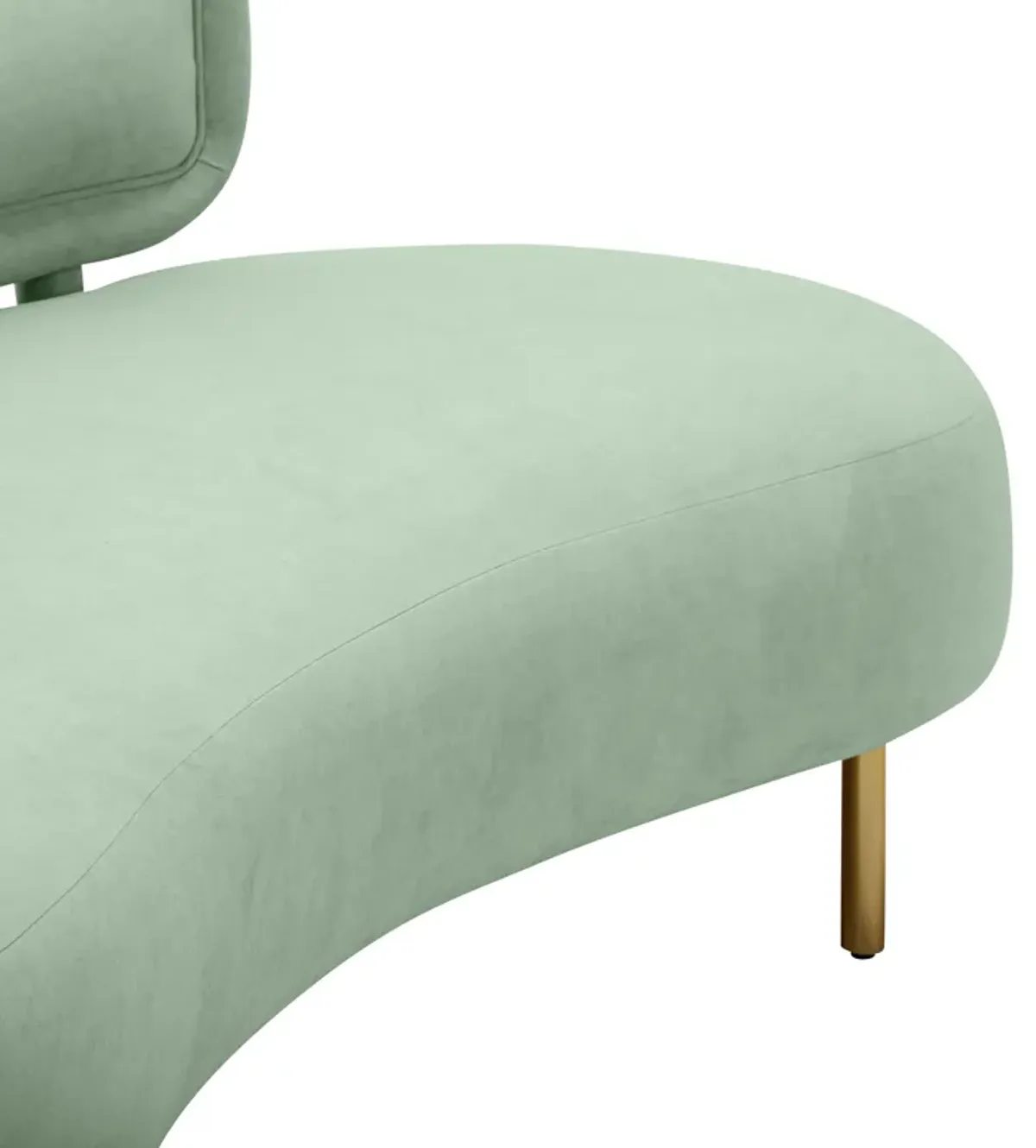 Tischa Mint Green Velvet Sofa